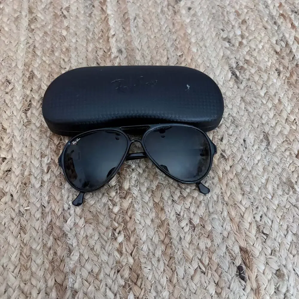 VINTAGE B&L RAY BAN W0325 BLACK NYLON G15 CATS 5000 SKI GLACIER SUNGLASSES MINT